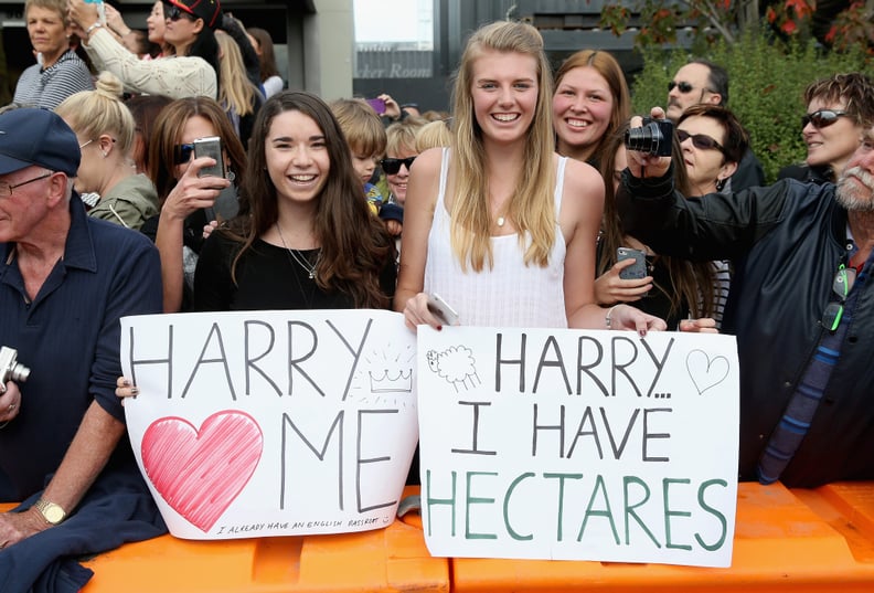 This girl is smart to let Harry know how much land she has — he is a polo player, after all.