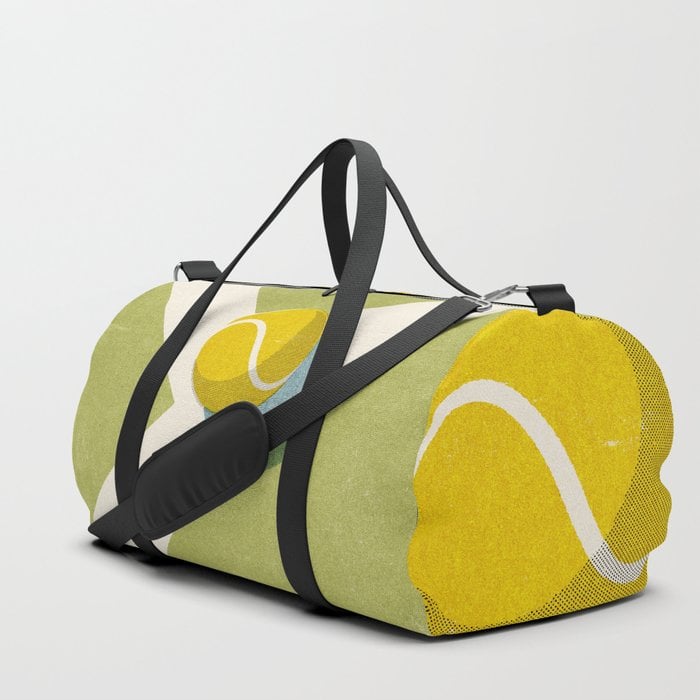 A Cute Bag: Tennis Ball Grass Court Duffle Bag by Daniel Coulmann