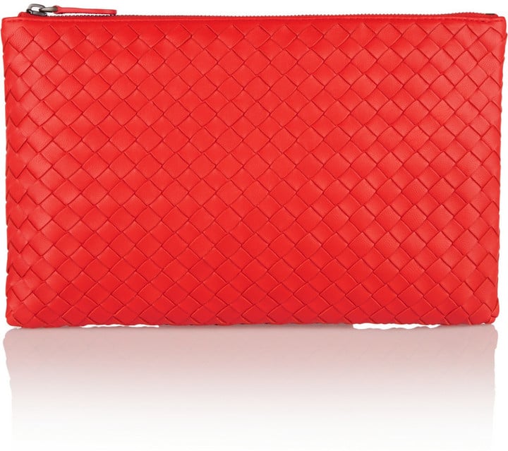 Bottega Veneta Medium Intrecciato Leather Pouch ($640)