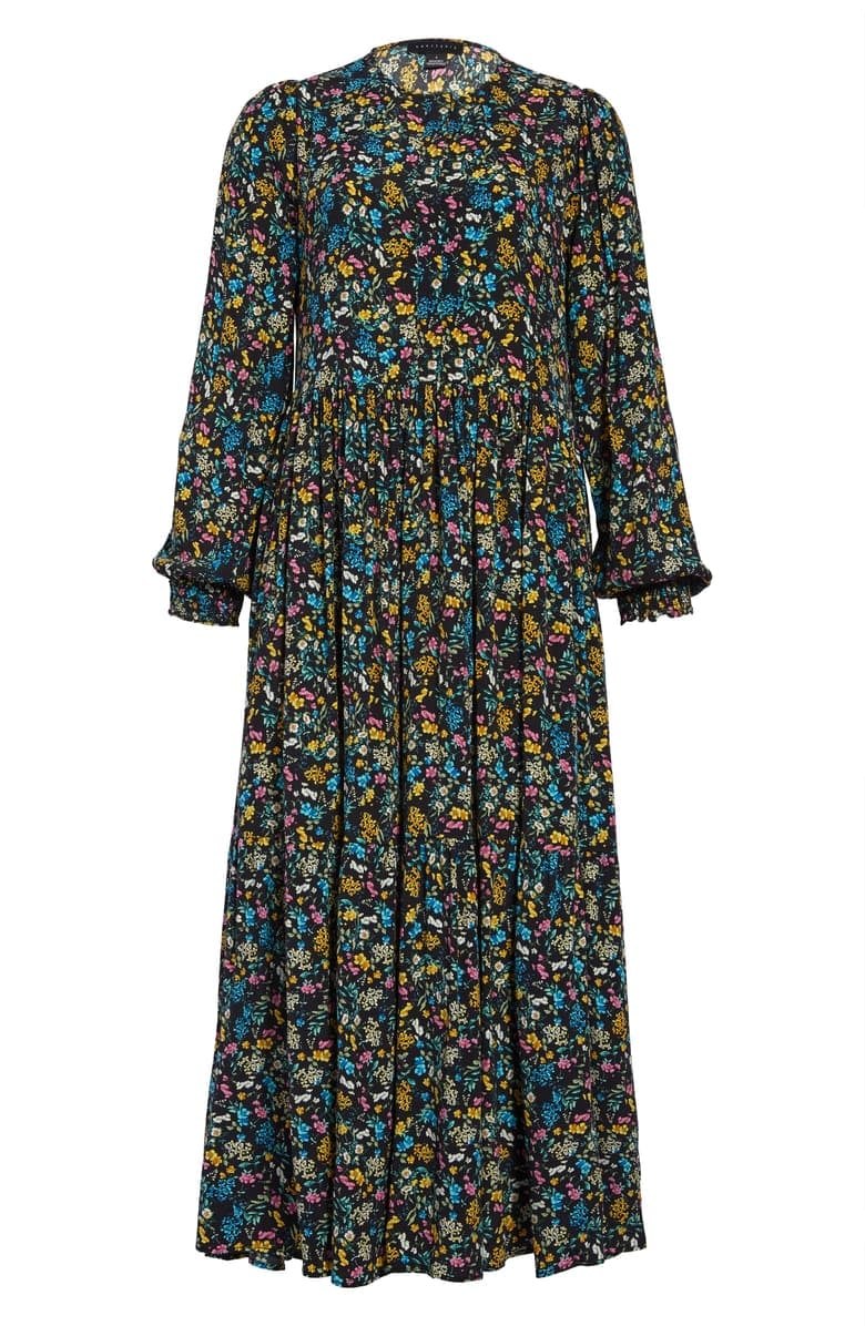 Sanctuary Long-Sleeve Floral Prairie Dress