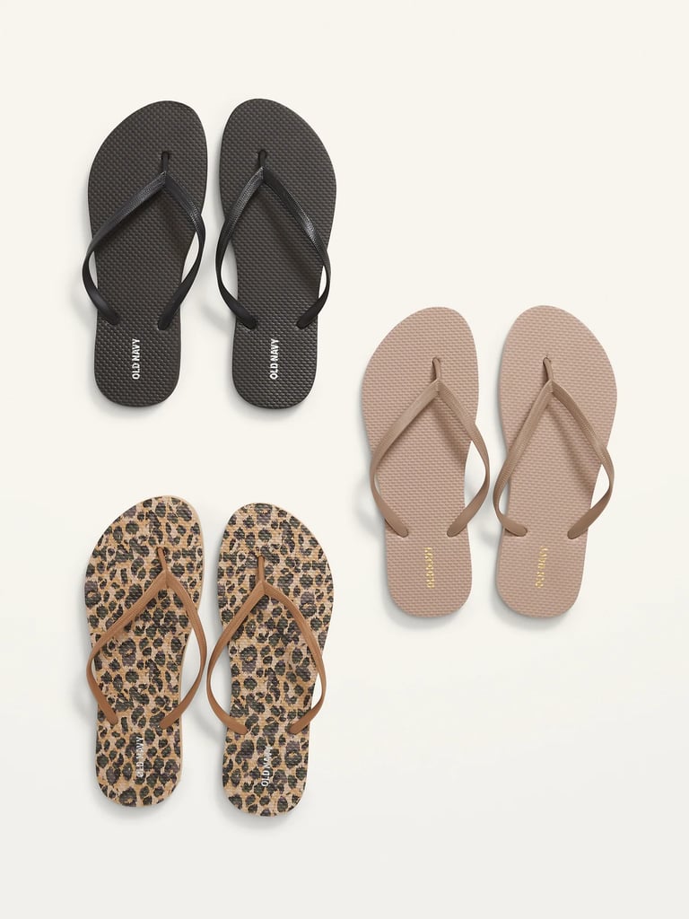 Bestselling Flip-Flops: Old Navy Sugarcane-Blend Flip-Flop Sandals 3-Pack