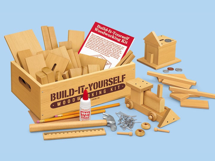 Build-It-Yourself Woodworking Kit Tech-Free Toys 