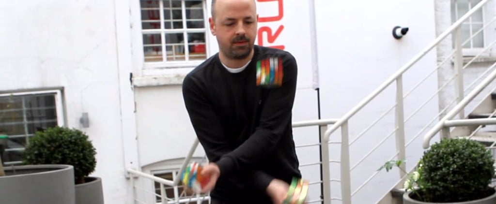 Man Juggles While Solving Rubik's Cube
