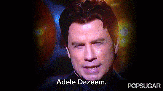John Travolta and Idina Menzel at the Oscars 2015 | Pictures