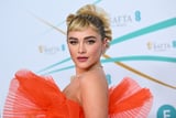 Florence Pugh Matches her Sheer Ruffled Dress to her Spiky Hair at the 2023 BAFTAs