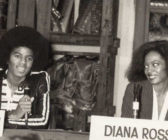 Michael and Diana Ross chatted at a press conference for The Wiz in NYC in 1977.
