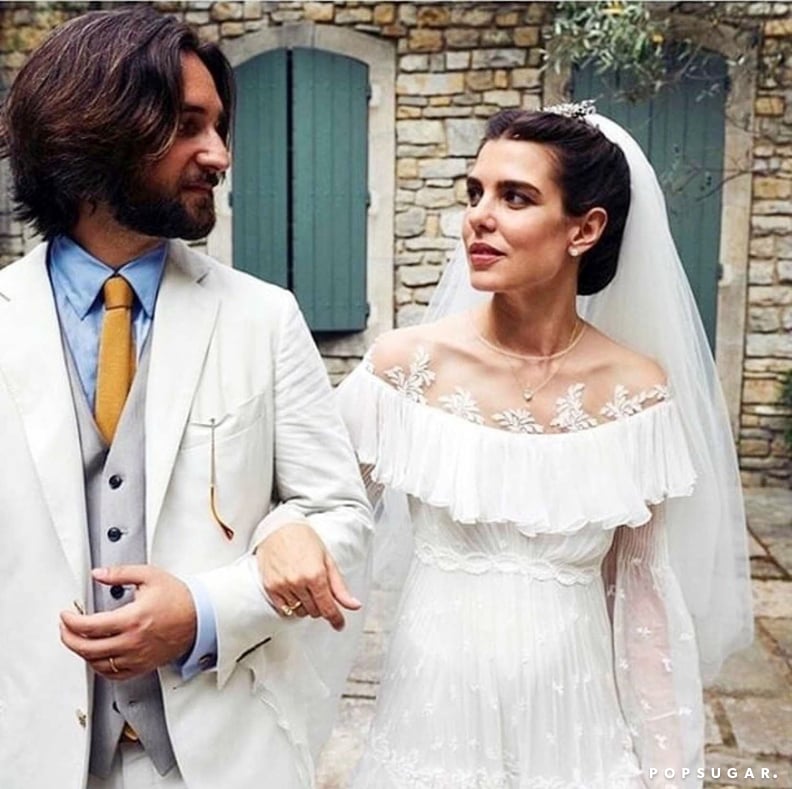 Charlotte Casiraghi's Giambattista Valli Haute Couture Wedding Dress