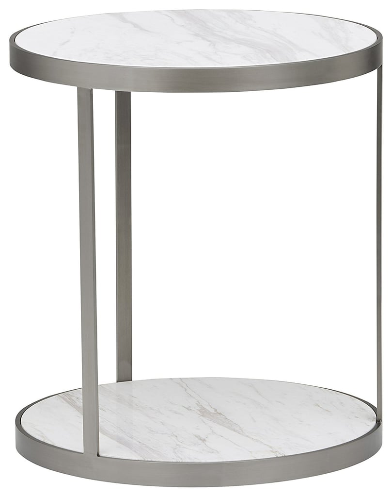 Rivet Molly Round Marble and Stainless Steel Side Table Amazon Prime Day Furniture Sale 2018
