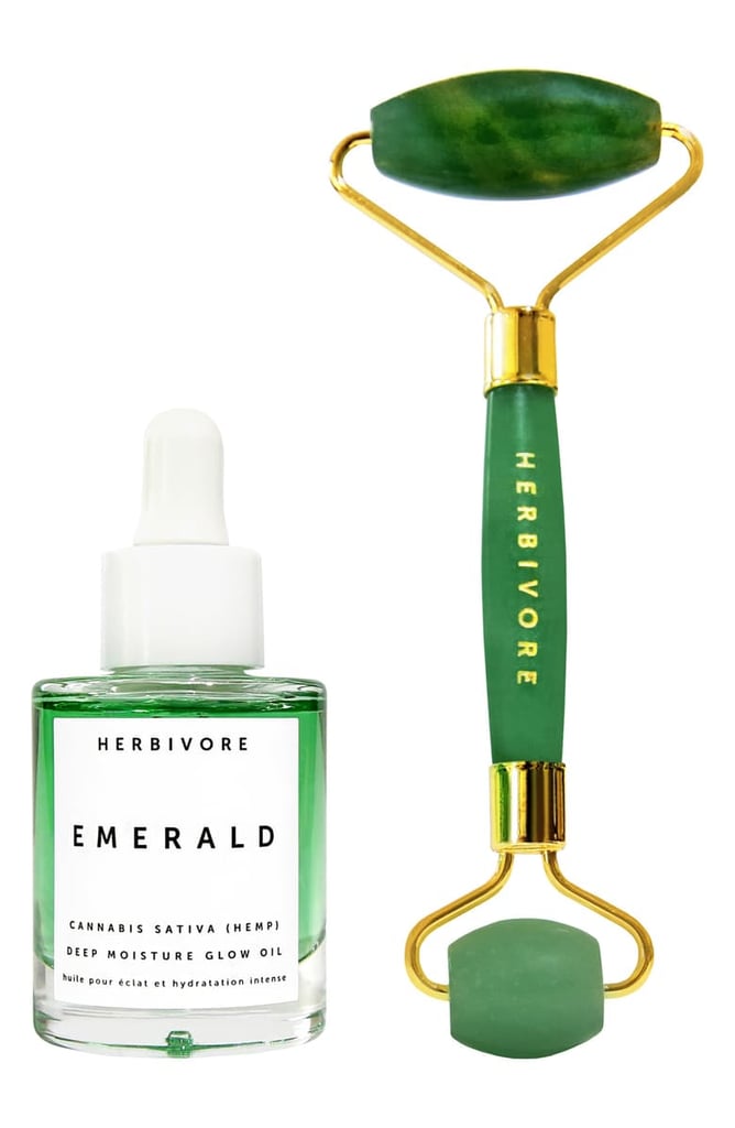 Herbivore Botanicals Emerald Oil + Jade Roller Glow Ritual Duo