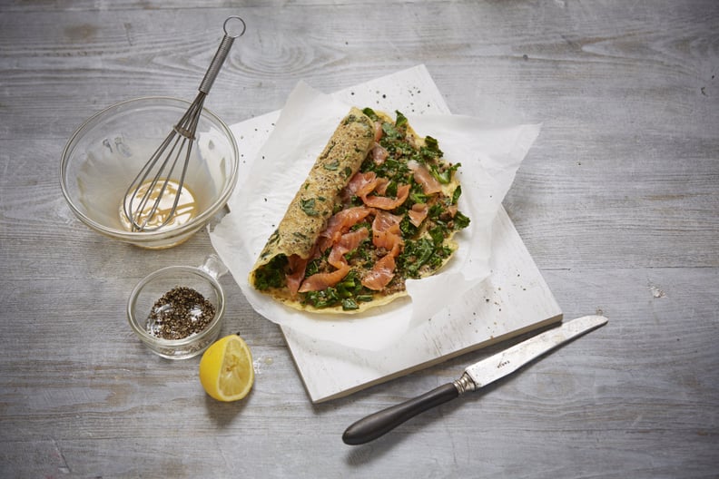 Smoked Salmon, Kale, and Quinoa Wrap