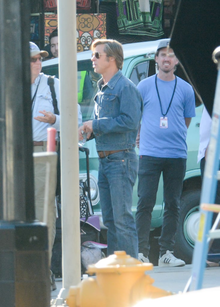 Leonardo DiCaprio and Brad Pitt Filming in LA July 2018