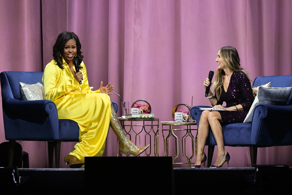 Michelle Obama Balenciaga Boots December 2018