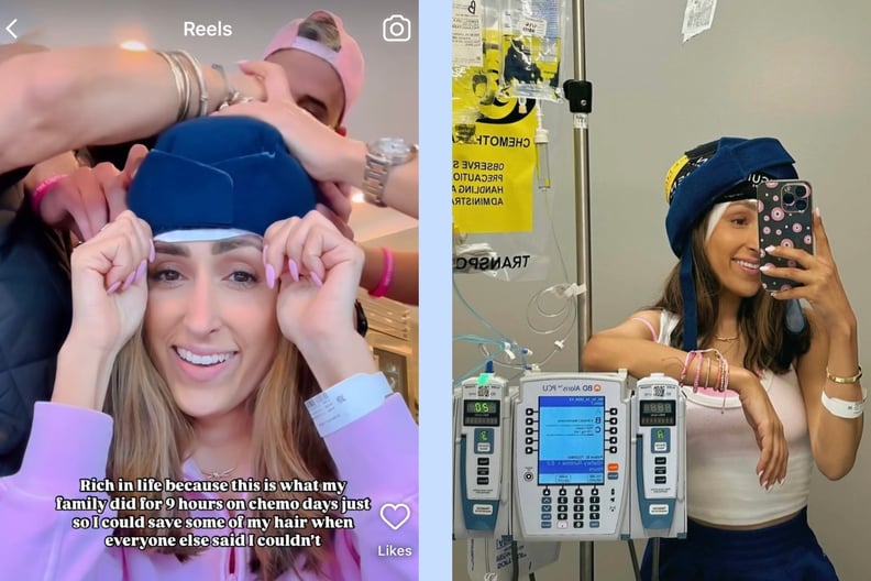 Leila Esmaeili, sharing breast cancer journey on social media.