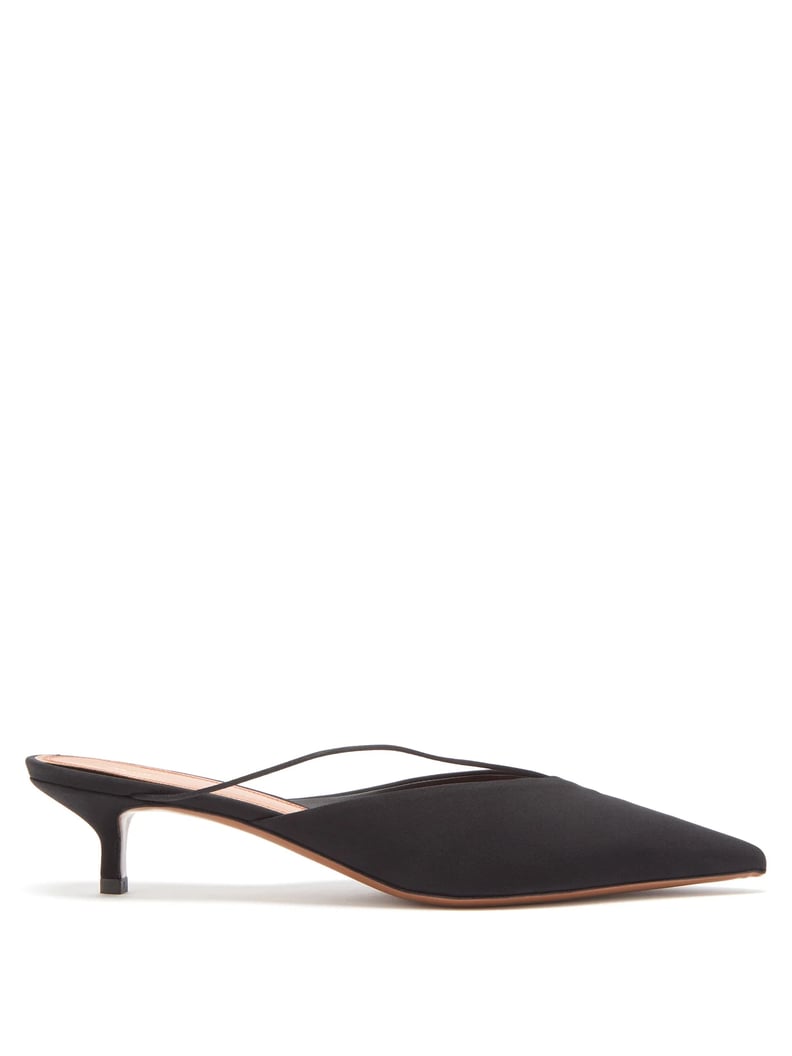 Classic Mules: Neous Mago Point-toe Silk Mules