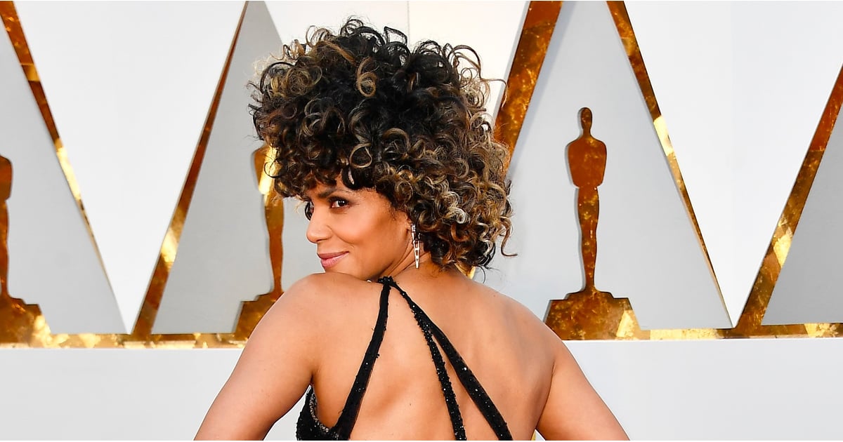 Halle Berrys Hair And Makeup At The 2017 Oscars Popsugar Beauty