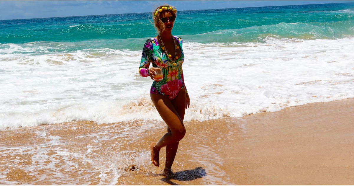 Beyonce One Piece Swimsuit In Hawaii June 16 Popsugar Fashion Uk