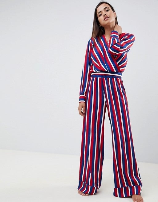 Striped ASOS Wide-Legged Pyjamas | Chic Christmas Pyjamas | POPSUGAR ...