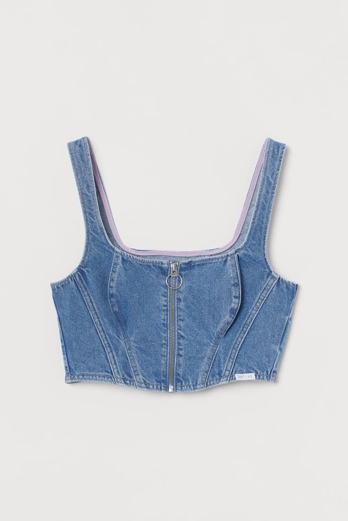 Lee x H&MD Denim Corset-Style Top