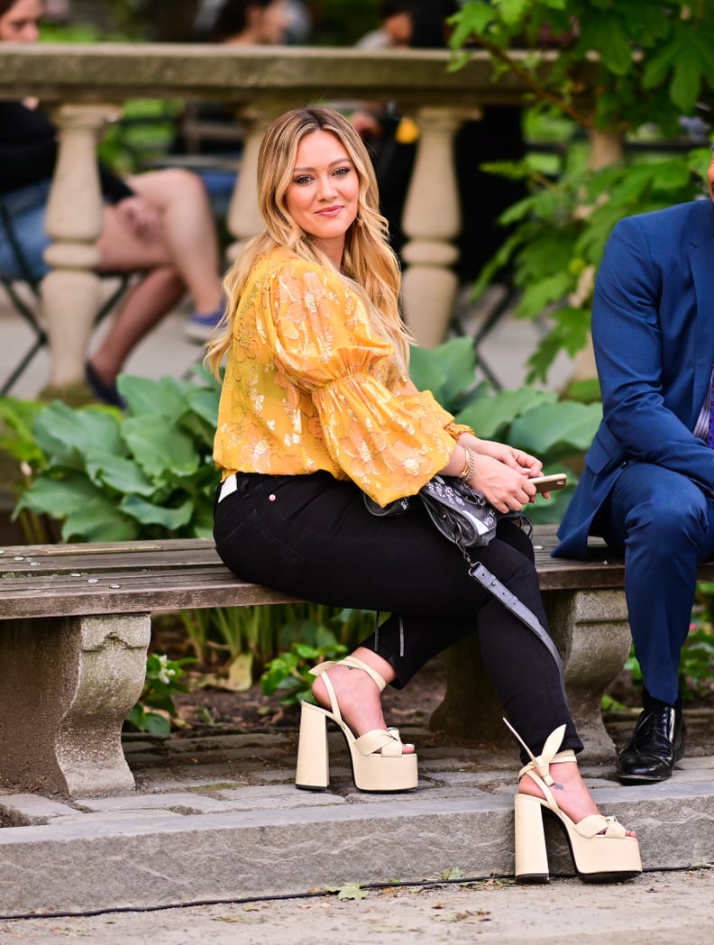 Hilary Duff's Yellow Ulla Johnson Blouse on Younger