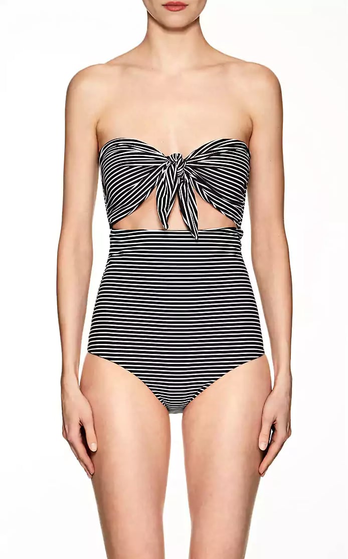 Mikoh Women's Lana Striped Strapless One-Piece Swimsuit