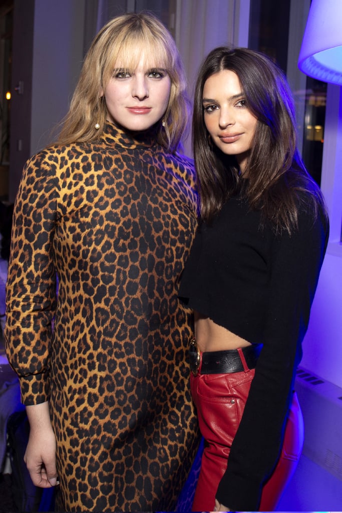 Emily Ratajkowski's Red Leather Pants