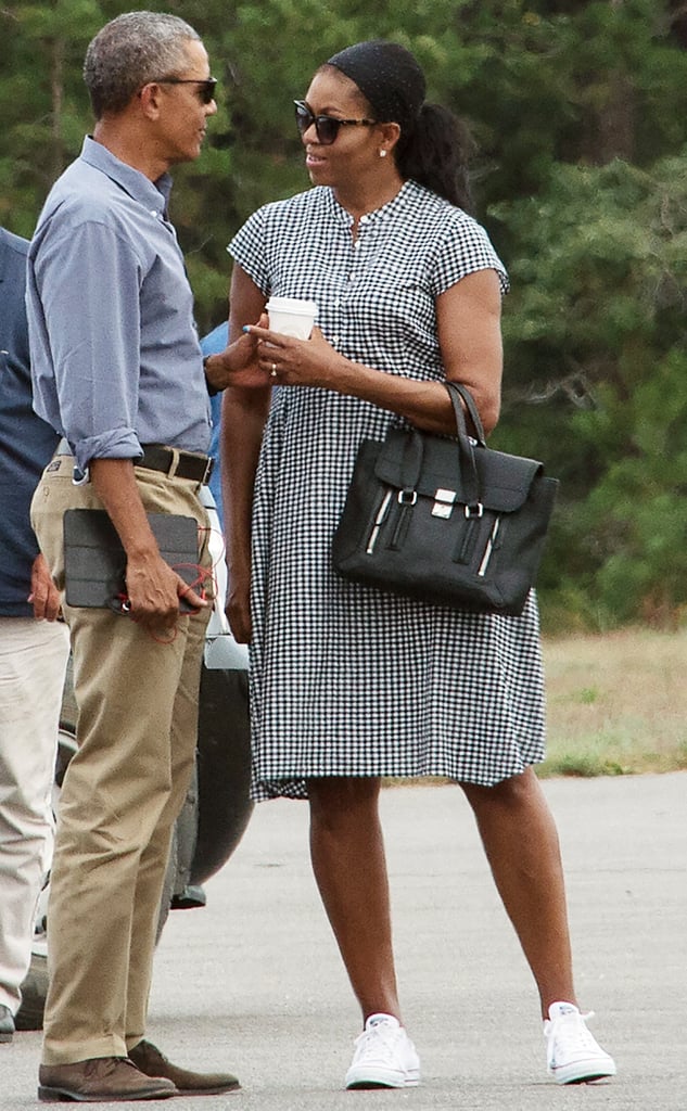 Michelle Obama Wearing Converse August 2016 | POPSUGAR Fashion