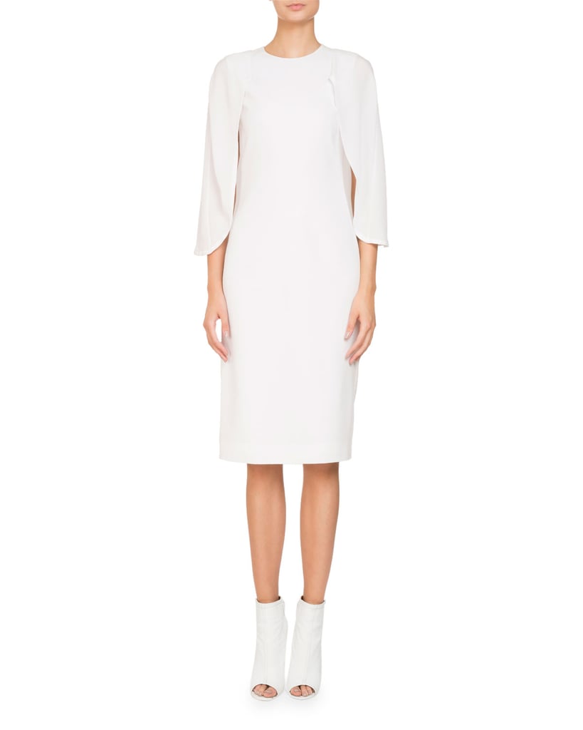 Givenchy Cape Sleeve Cocktail Dress