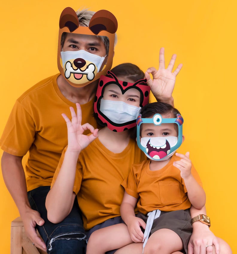 Clear Face Shield with Printed Designs for Kids and Adults
