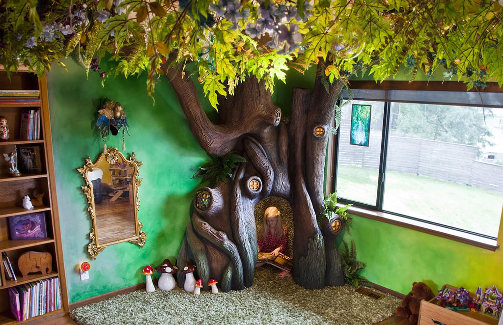 Dad Builds Tree in Daughter's Room