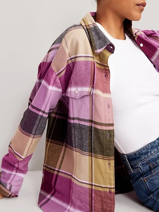 Old Navy Loose Flannel Boyfriend Shirt