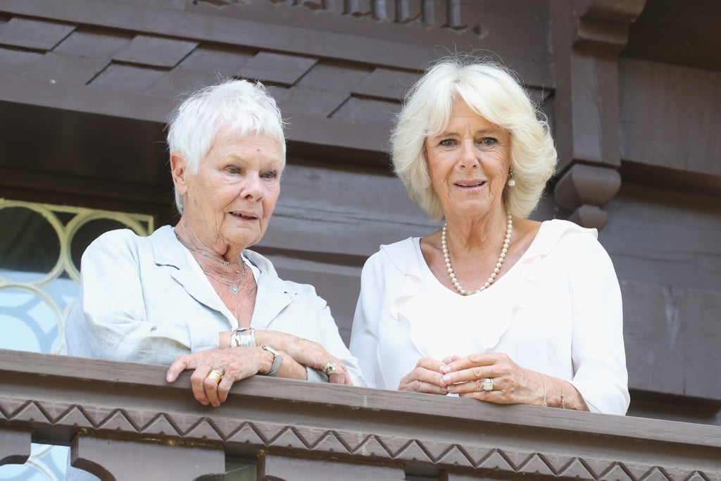 Camilla Parker Bowles and Judi Dench on the Isle of Wight