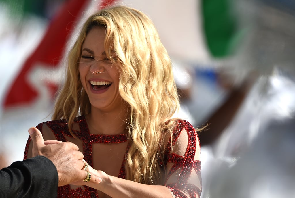 Shakira cracked up during the World Cup final.