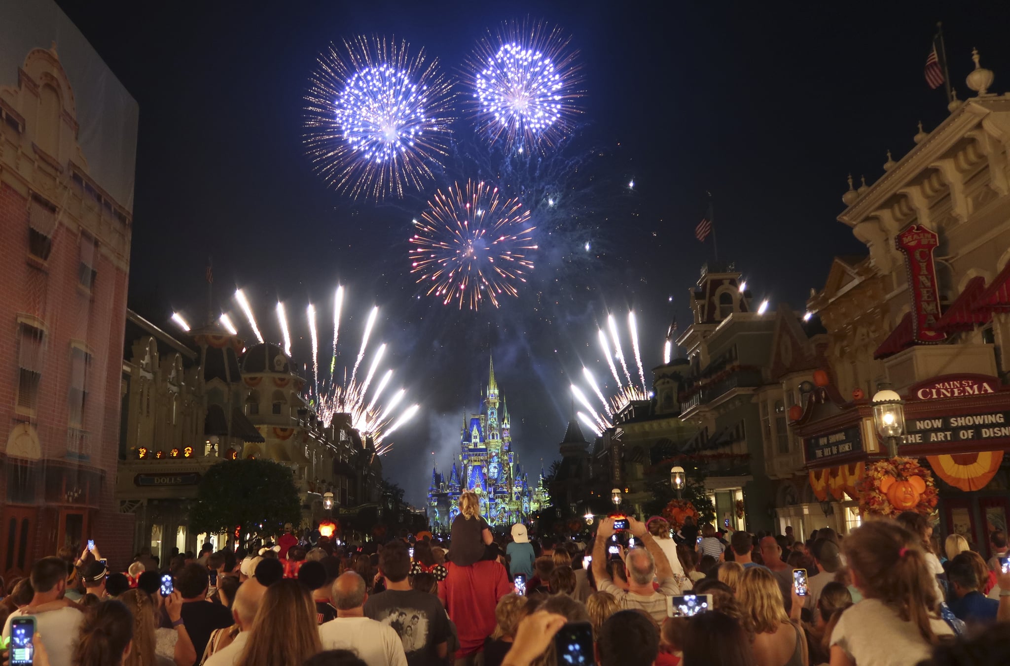 LAKE BUENA VISTA, FL - OCTOBER 10: Fireworks explode over Cinderella Castle during the Happily Ever After fireworks show at the Walt Disney World, Magic Kingdom entertainment park on October 10, 2018 in Lake Buena Vista, Florida. (Photo by Gary Hershorn/Getty Images)