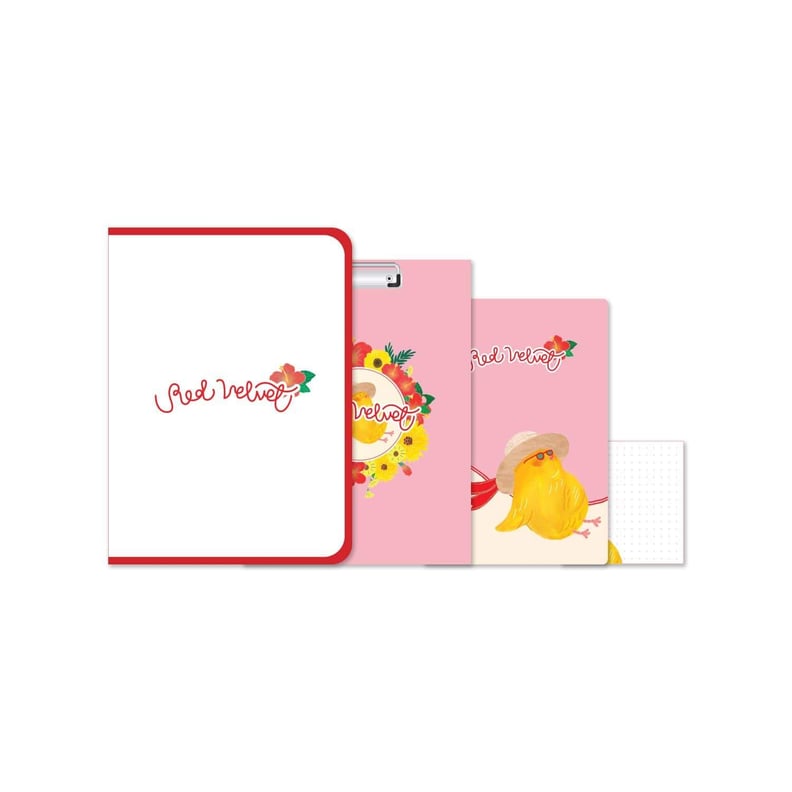 Red Velvet Stationery Set