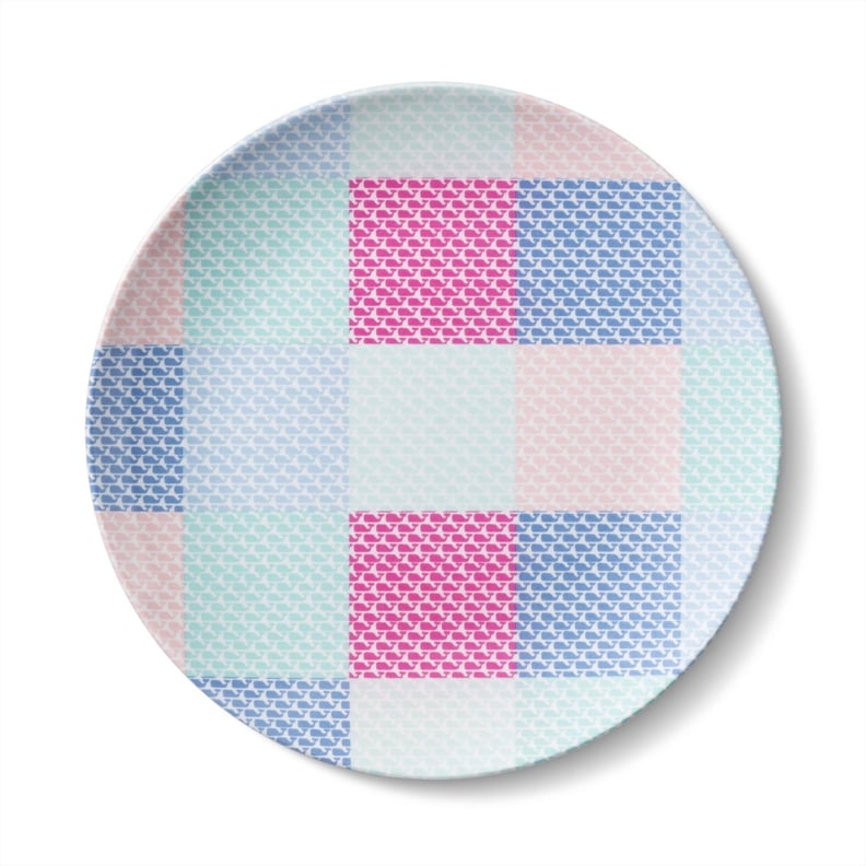 Patchwork Whale Melamine Salad Plate