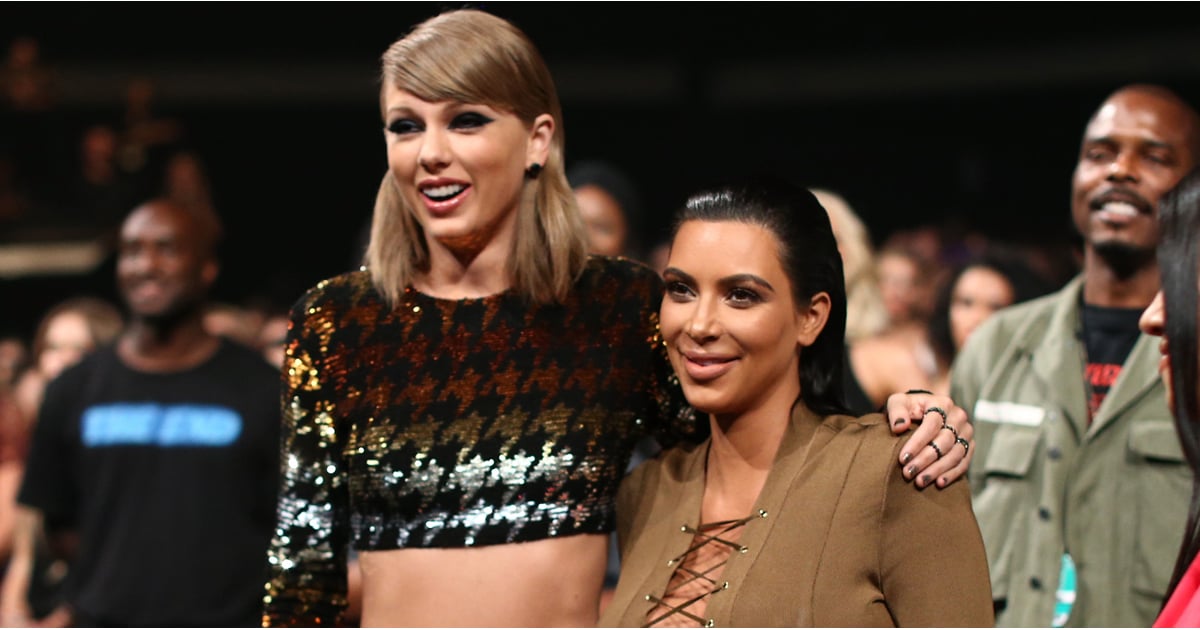 Taylor Swift and Kim Kardashian React to Kanye at VMAs 2015 | POPSUGAR ...