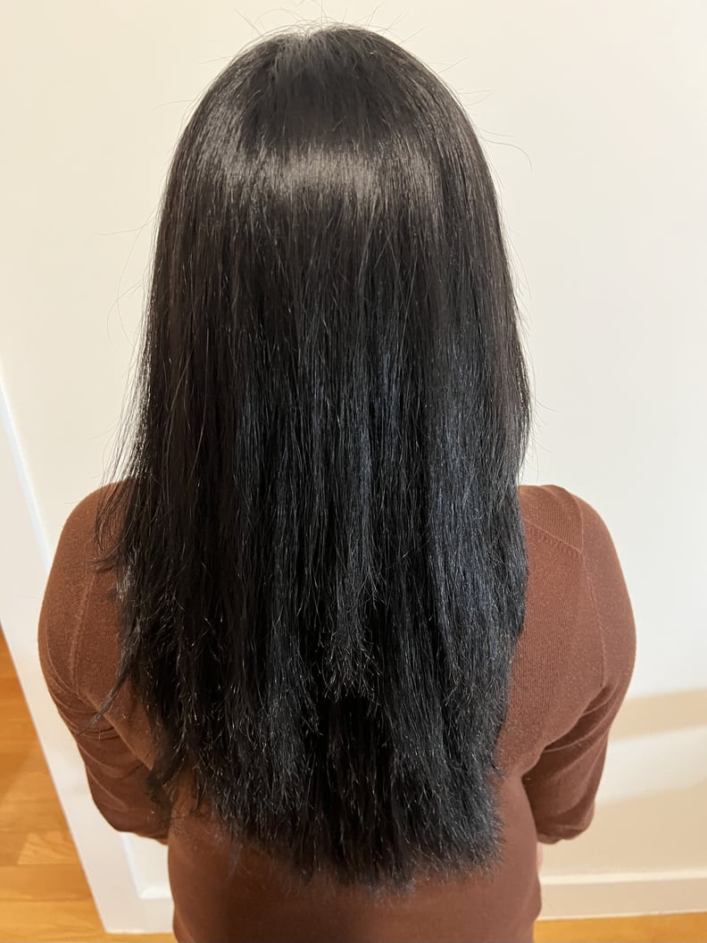 Back of woman's head showing her hair after using the Ranavat Regenerative Veda⁴ Bond Complex Shampoo and Conditioner.