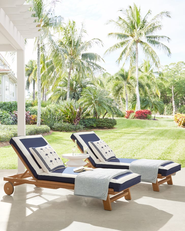 Best Overall Outdoor Chaise Lounge Serena & Lily Crosby Teak Chaise
