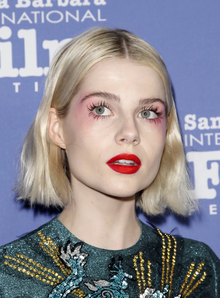 Lucy Boynton's Draped Pink Shadow, 2019