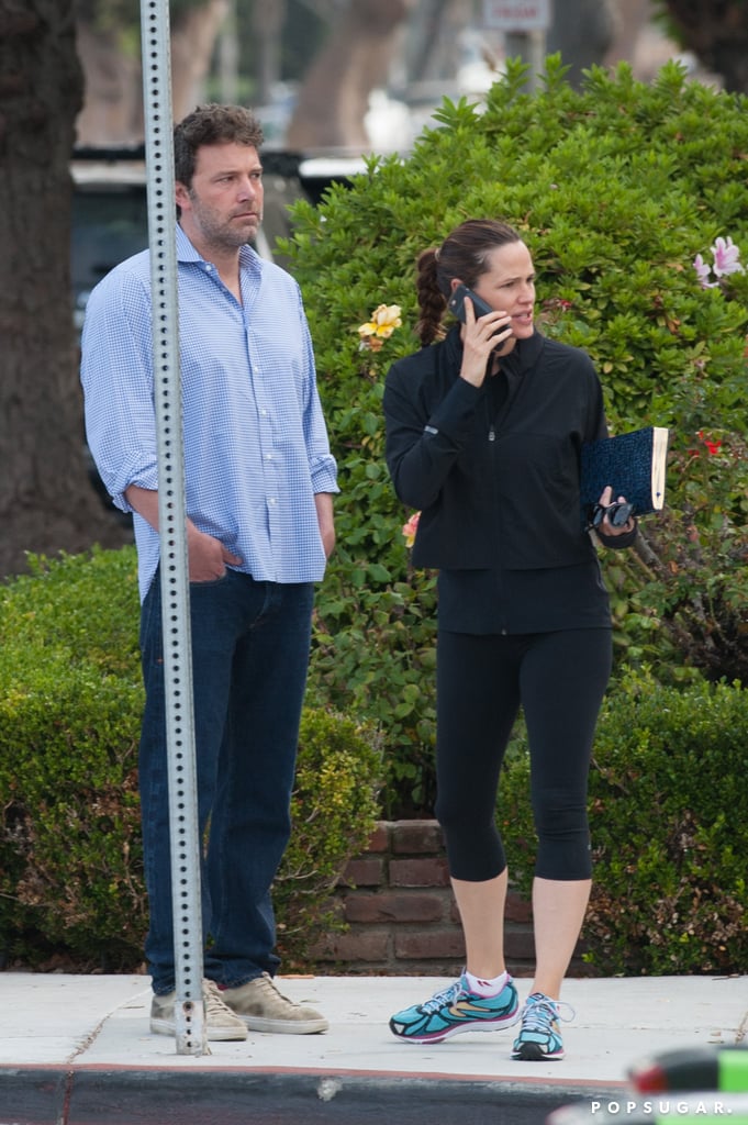 Ben Affleck and Jennifer Garner at Kids' School Sept. 2016