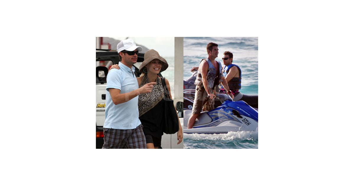 Photos of Ryan Seacrest and Simon Cowell of American Idol Shirtless Jet