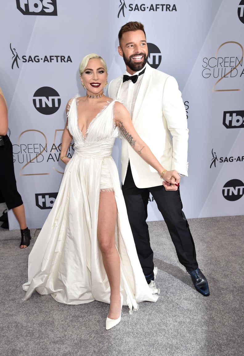 Lady Gaga and Ricky Martin at the 2019 SAG Awards | POPSUGAR Celebrity