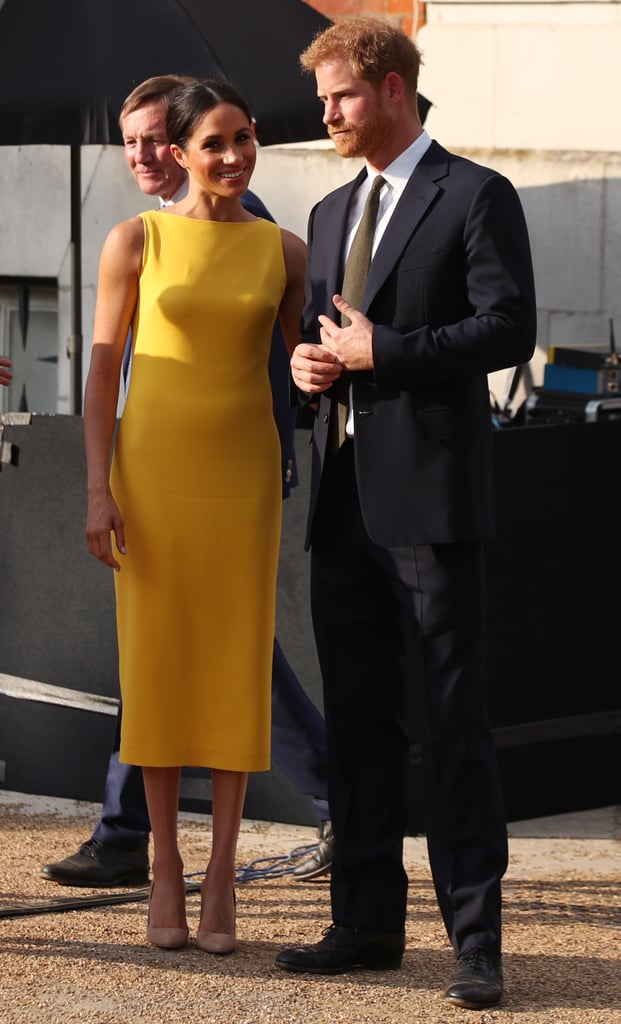 Meghan's Exact Brandon Maxwell Crepe Midi Dress