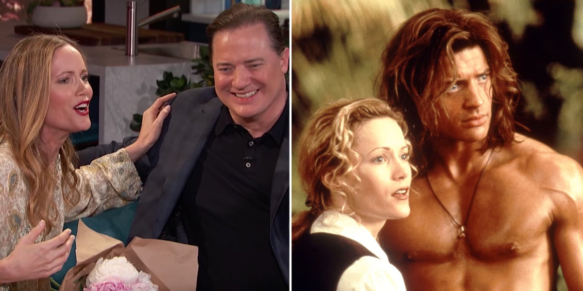 Leslie Mann And Brendan Fraser Had A George Of The Jungle Reunion And  It's Giving Me Life