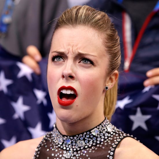 Ashley Wagner's Reaction to Olympic Skating Score | GIFs