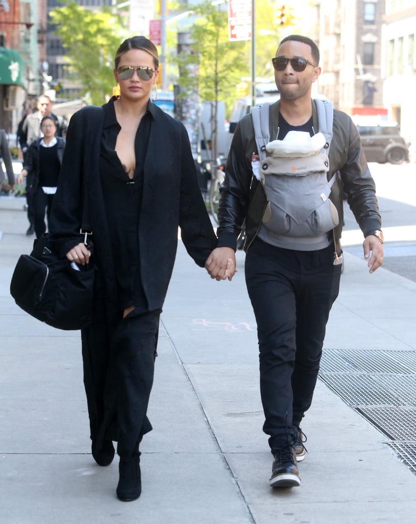 John Legend and Chrissy Teigen Out With Baby Luna May 2016