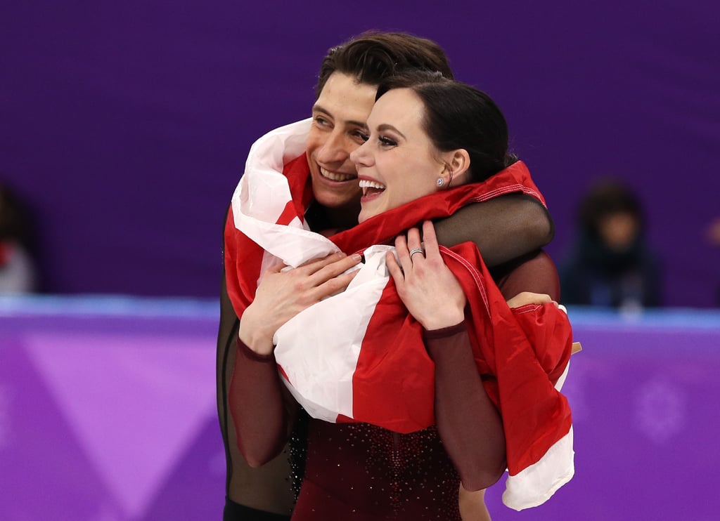 Tessa Virtue and Scott Moir Winning Gold Medal Reactions