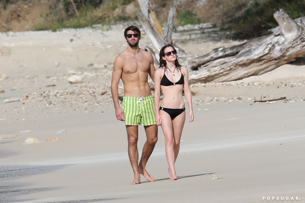 Emma Watson in a Bikini With Boyfriend Matthew Janney