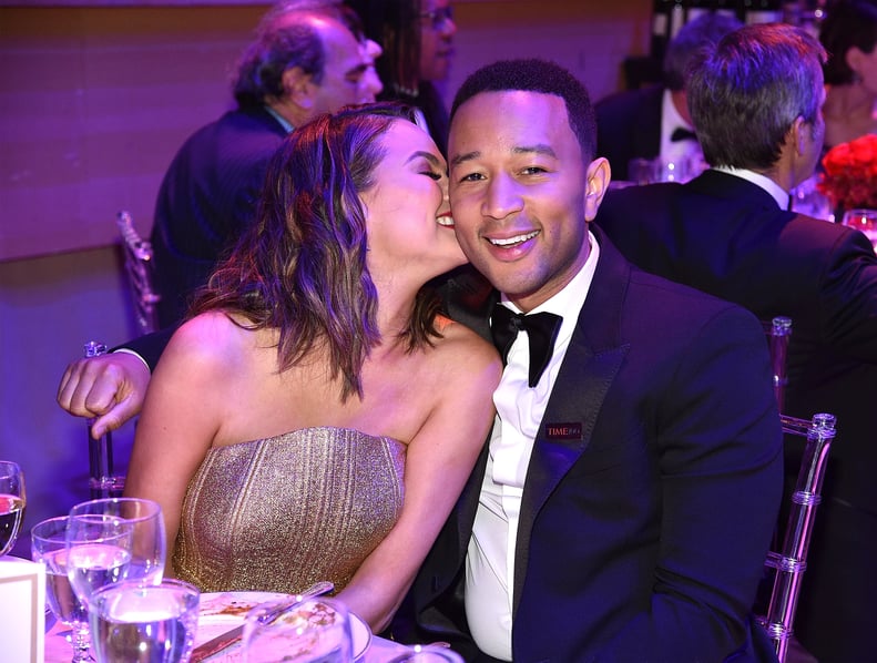 April: Chrissy Nuzzled Up to John at the Time 100 Gala