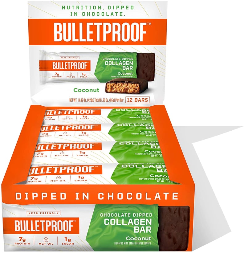 Bulletproof Chocolate Dipped Protein Bars, Coconut Cream